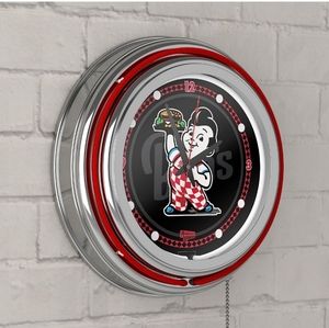Bobs big boy restraunt neon clock.